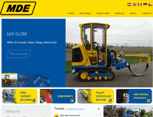 Tablet Screenshot of mdemachinebouw.com